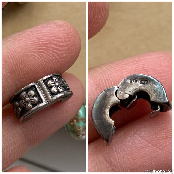 Pandora Snake Chain Moments Bracelet with 10 Silver 925 Charms Jewelry - Picture 6 of 16